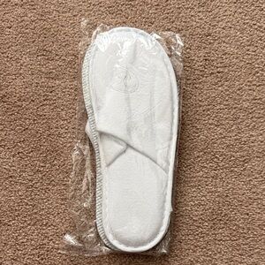 Plush White Regent Large Slippers